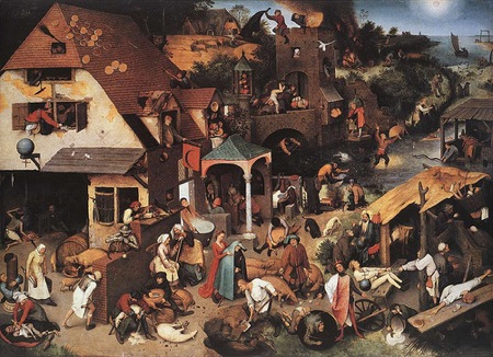 Breughel Village Scene Breughel Village